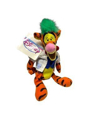NWT 90s Disney Store MAD SCIENTIST TIGGER Vintage DISNEY Mini Beanie Pooh Doll